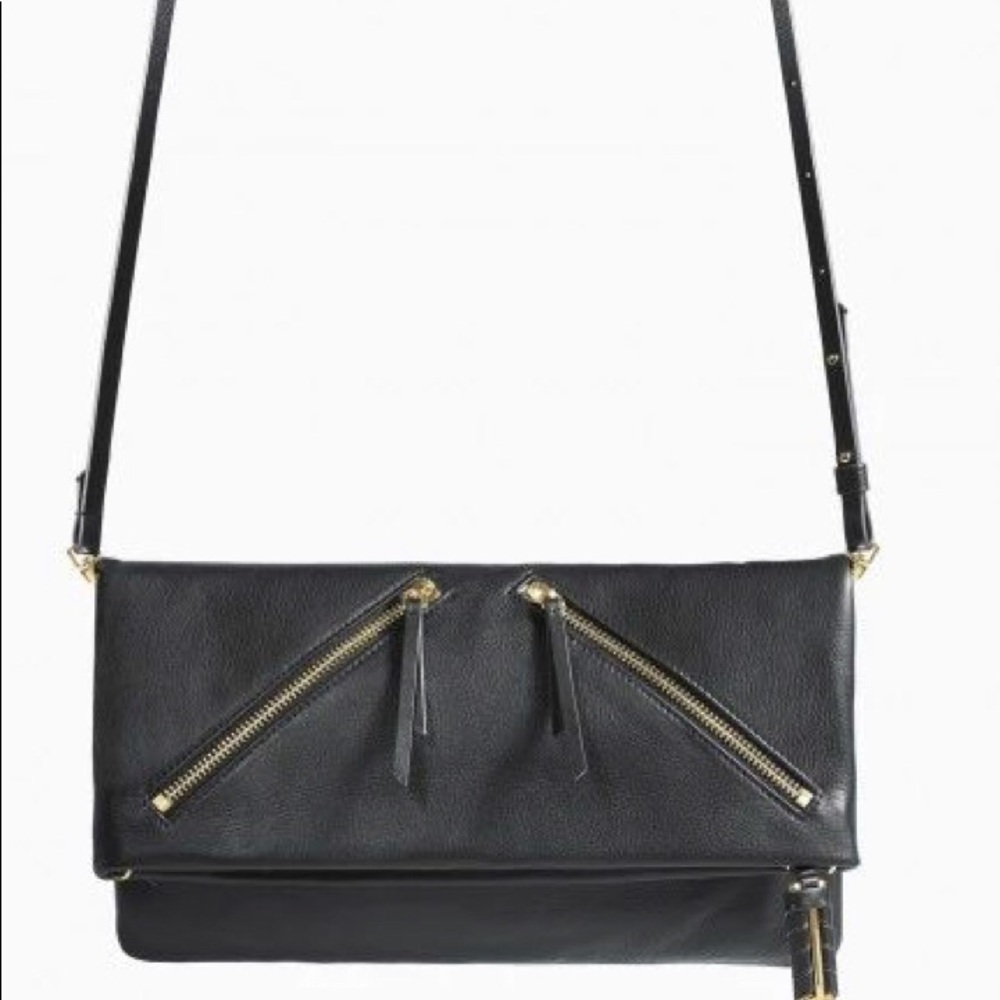 Stella & Dot 4way Covet leather clutch